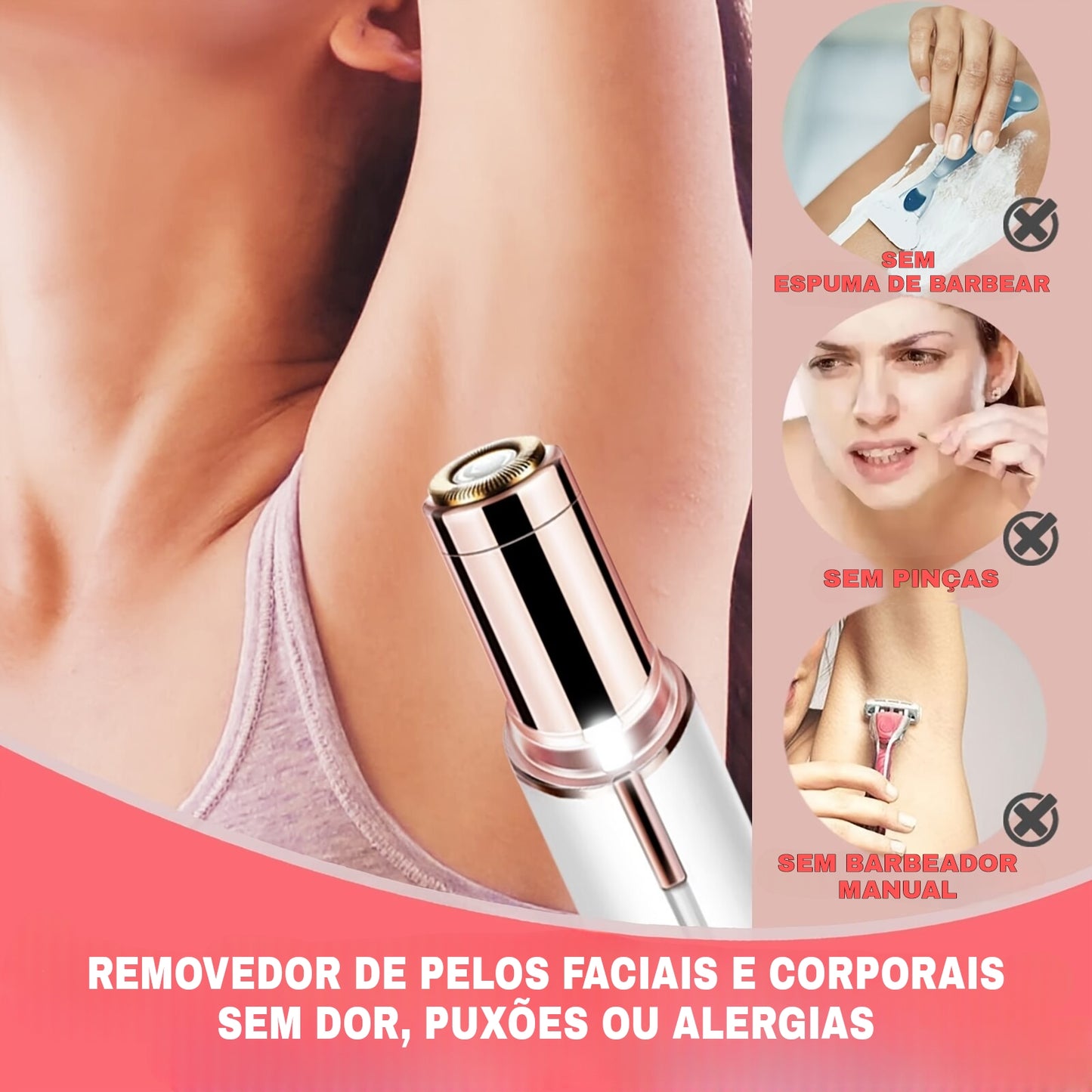 Removedor de Pelos Portátil Dermalisse - Aurora Store - Aurora Store
